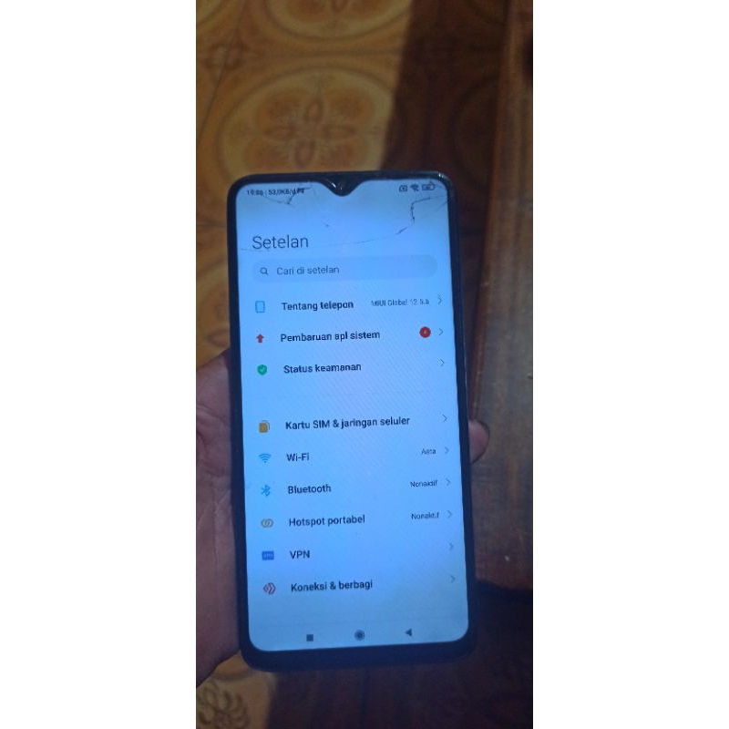 LCD copotan Redmi note 8 pro