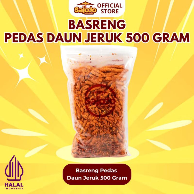 

[FLASH SALE] Basreng Pedas Daun Jeruk 500Gr Sajodo