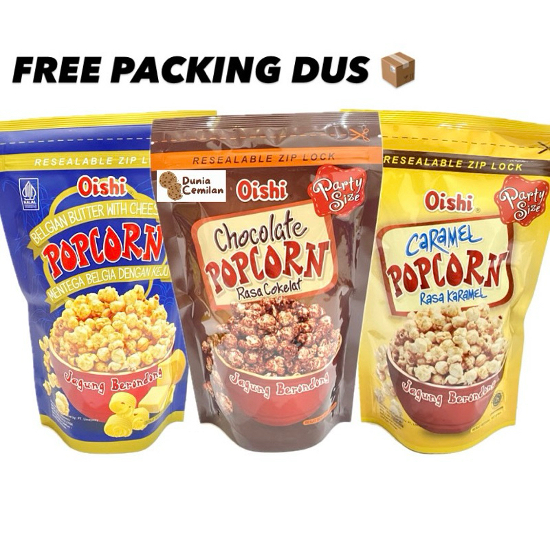 

[TERMURAH!!] Oishi POPCORN Pouch 100gr - Popcorn Enak Renyah Aneka Rasa Viral