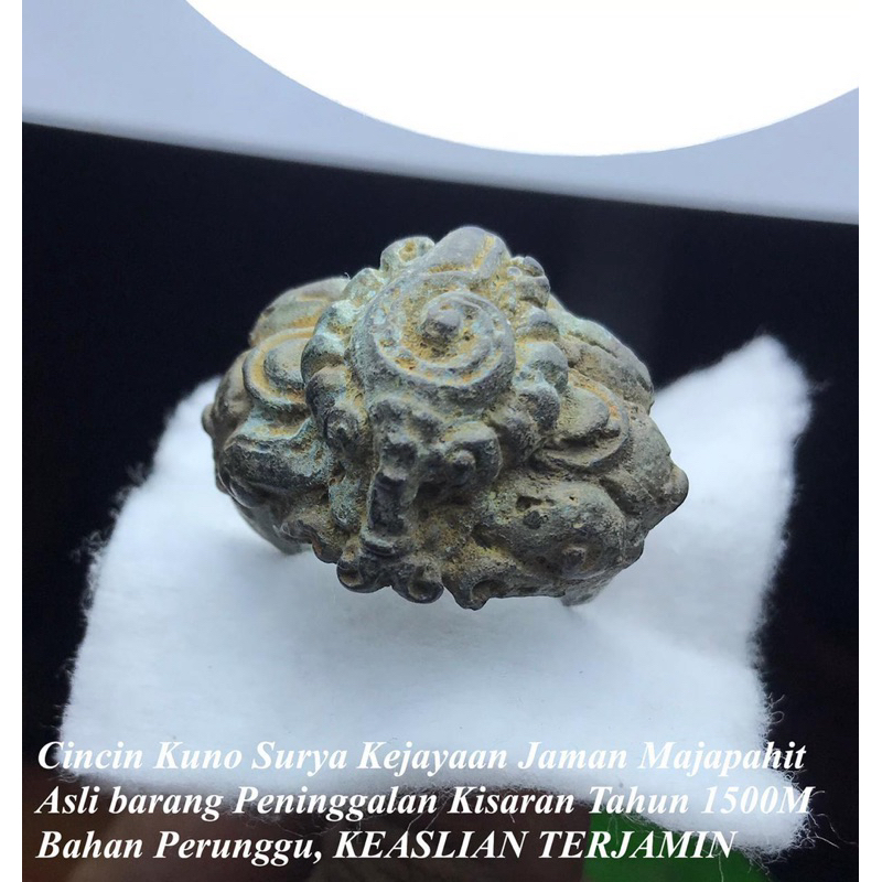 Cincin Kuno Asli Peninggalan Jaman Majapahit 1500M Asli Surya Majapahit