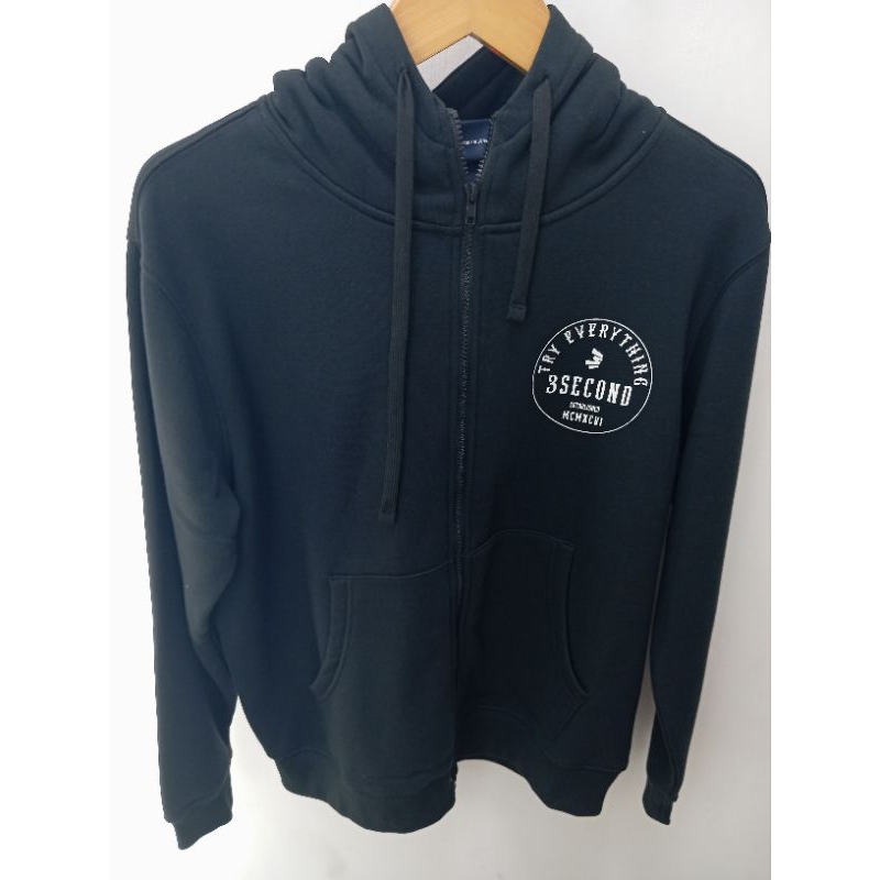 Jaket zipper Hoodie 3second