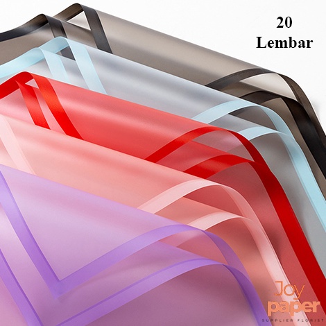

Langsung Beli 2 Lembar Kertas Buket Bunga Wrapping Paper Cellophane List Transparant Perpack Kb5
