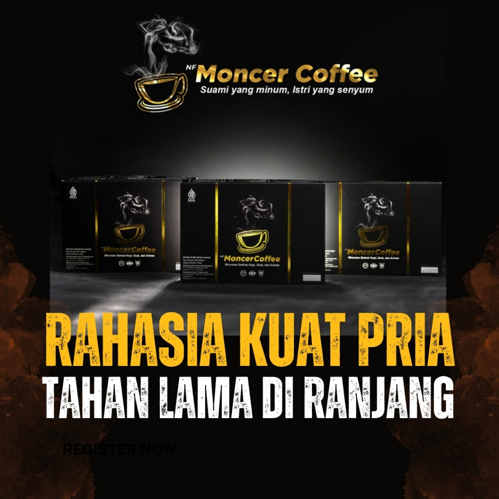 

Monceer Coffee Original | Kopi Mocer Pria Ampuh Meningkatkan Stamina Tahan Lama Alami HALAL BPOM