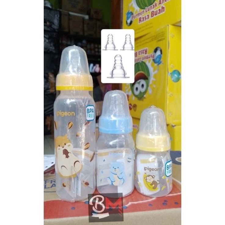 Update Populer  SATUAN Botol Susu Pigeon Standard Peristaltic Anti Sedak nipple ulir  Anti Kolik 512