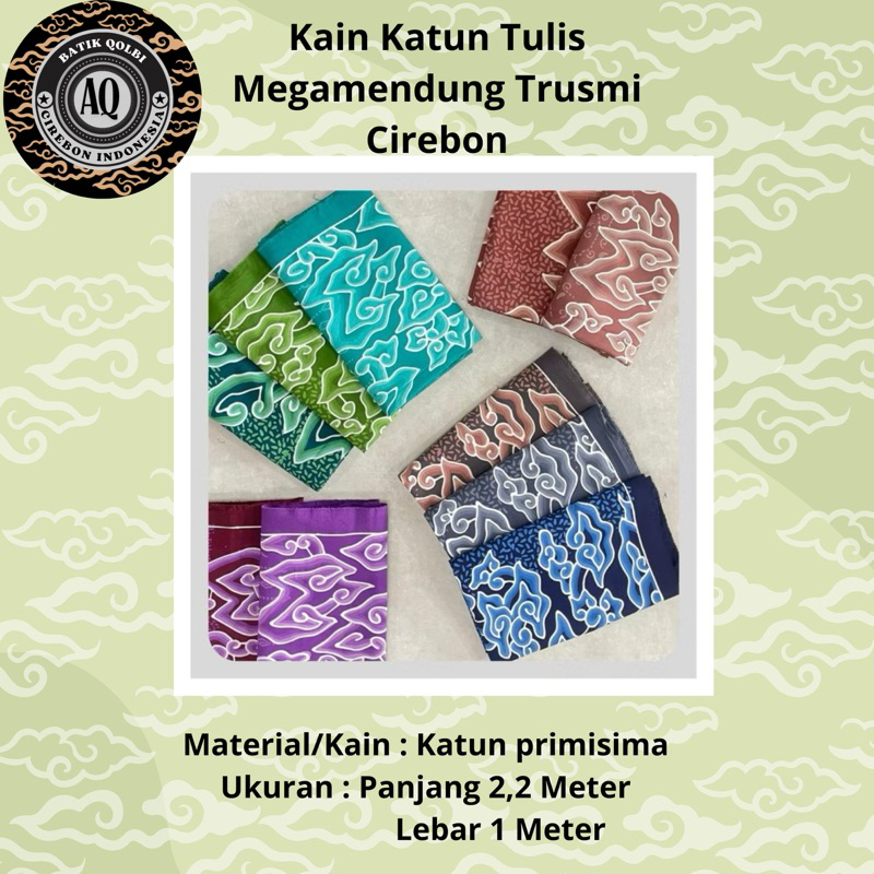 Batik Qolbi // kain batik katun tulis megamendung mega mendung beras tumpah trusmi cirebon