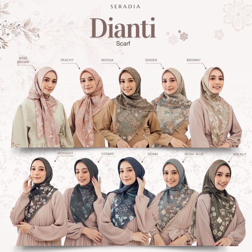 KODE W48I Seradia Hijab Segi Empat  Dianti