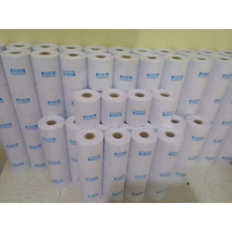 

kertas kasir HVS 1PLY 75×55mm paket 10Roll