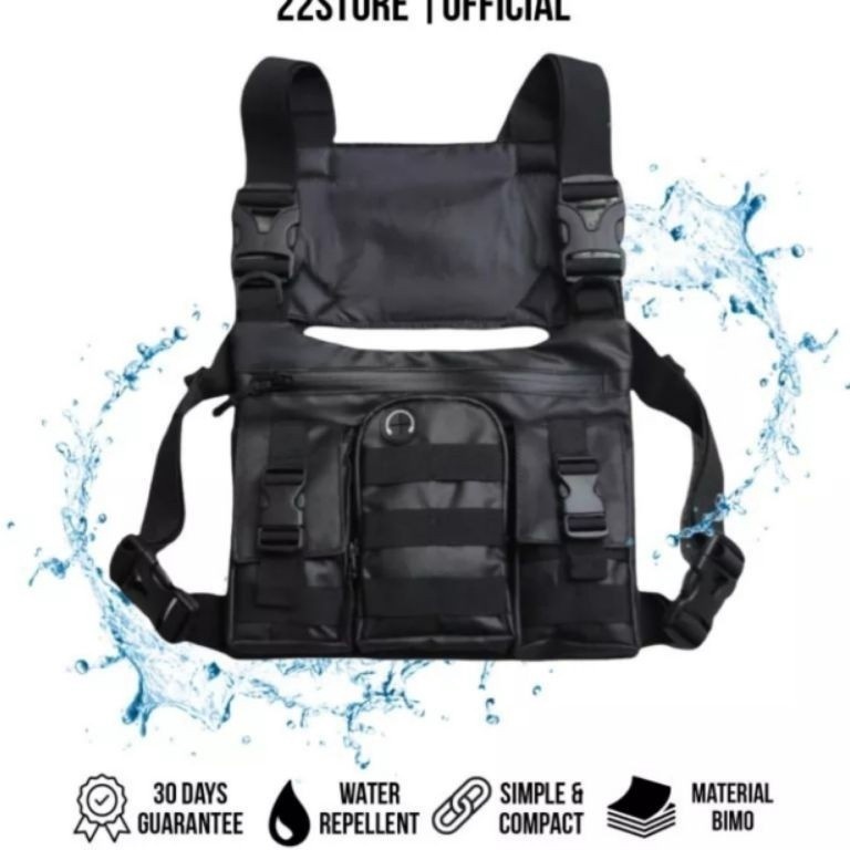 KODE Y33H JM1Chest Bag Tas Dada Rompi Asli Anti Air Original Baepack Tas Pelindung dada Grab Tas Rom