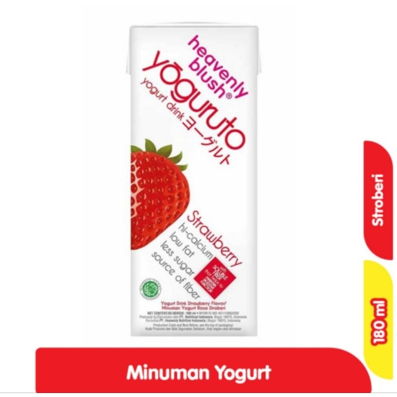 

HARGA PROMO: Yogurt Heavenly Blush Yoguruto 180 ml