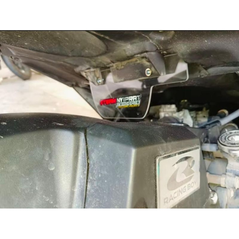 Mudflap Honda Vario Techno 125 2012-2014 Kzr Bahan Full Akrilik Variasi Pakai Hugger Dll