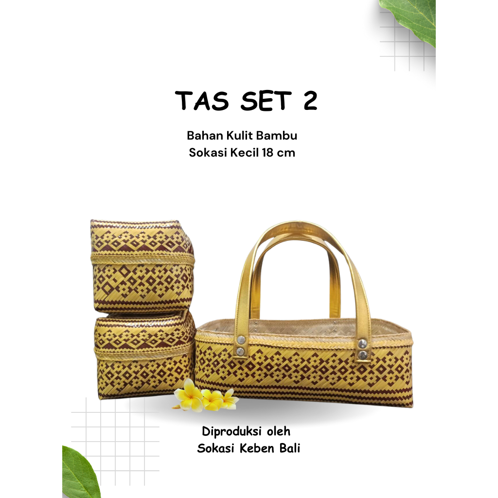 Tas Set 2 Bambu| Sokasi| Keben