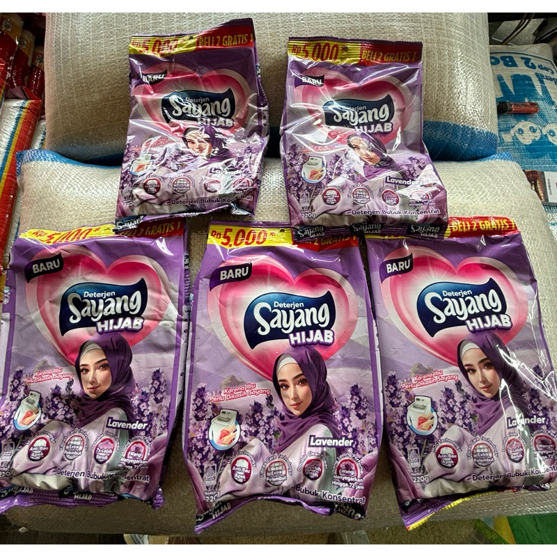 DETERJEN SAYANG GROSIR PAKET 5 PCS HARGA AMBYAR BOSKUU CUMAN 3000RIBUAN SAJA PER PCS BANDROL KEMASAN