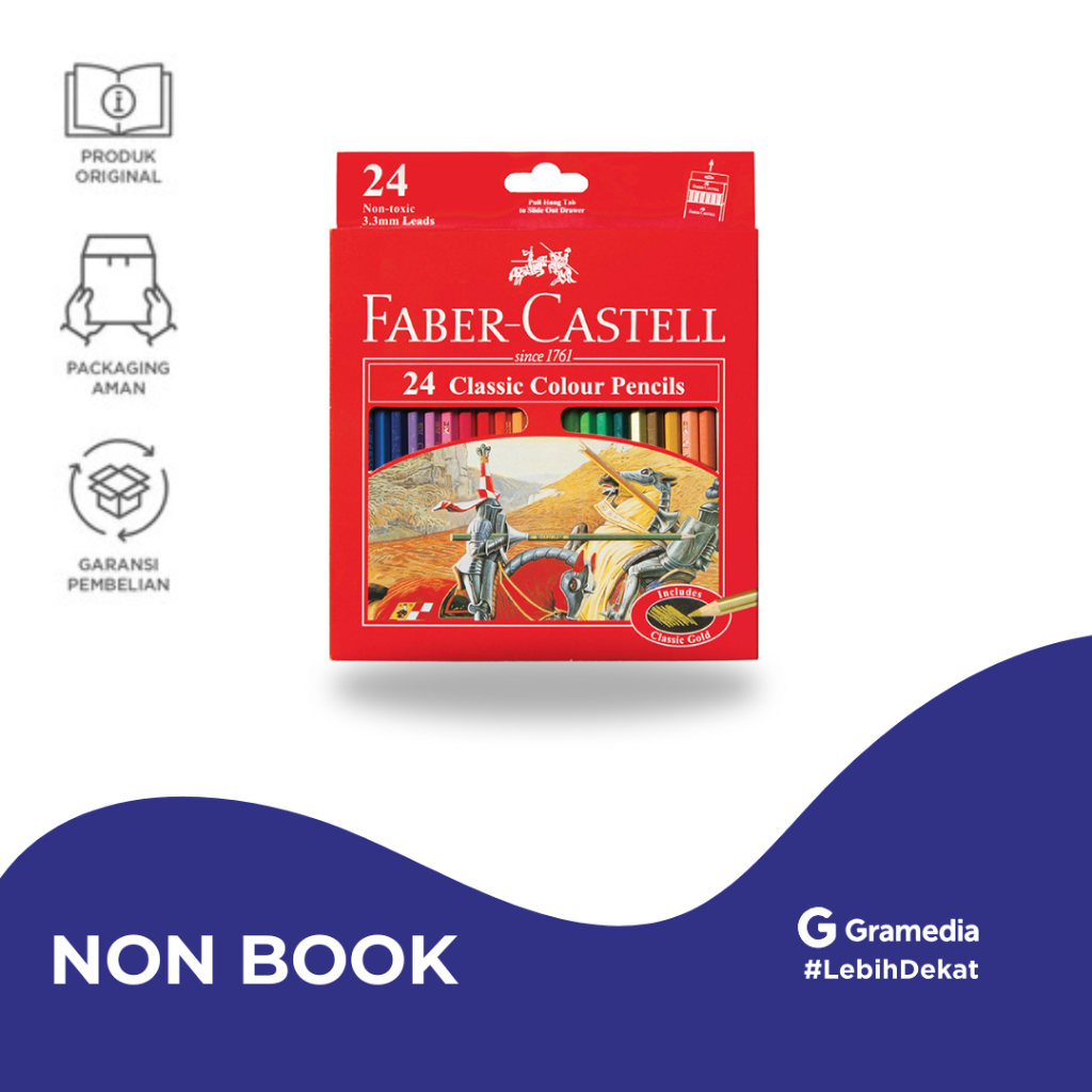 

Faber-Castell Classic colour pencils 24 - Gramedia Jember