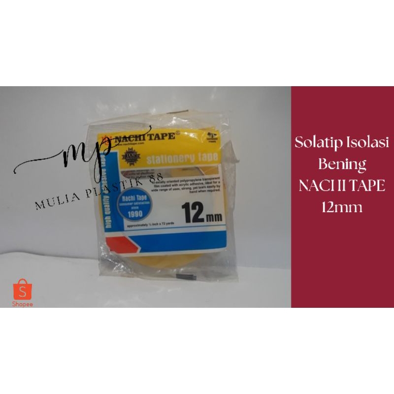 

Solatip Isolasi Bening Nachi Tape 12mm