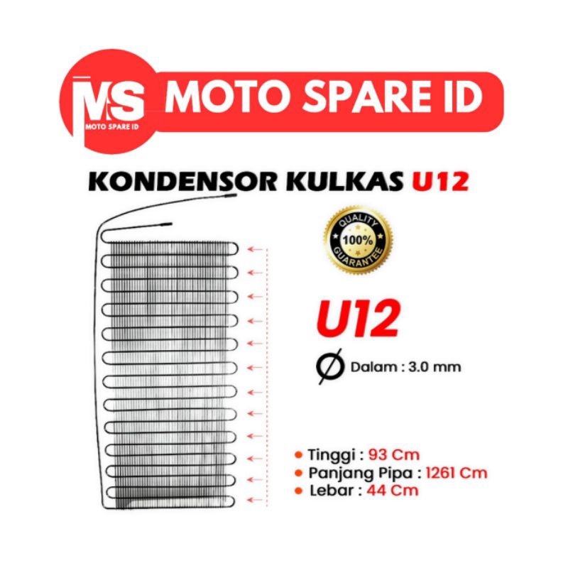 Kondensor Tembaga Kulkas Showcase Freezer Box 12U Solusi Cerdas untuk Pendinginan Optimal | Dingin M