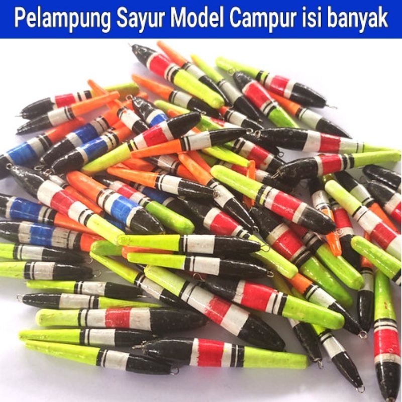 Pelampung Pancing Model Sayur 1 Bungkus Isi 20Pcs