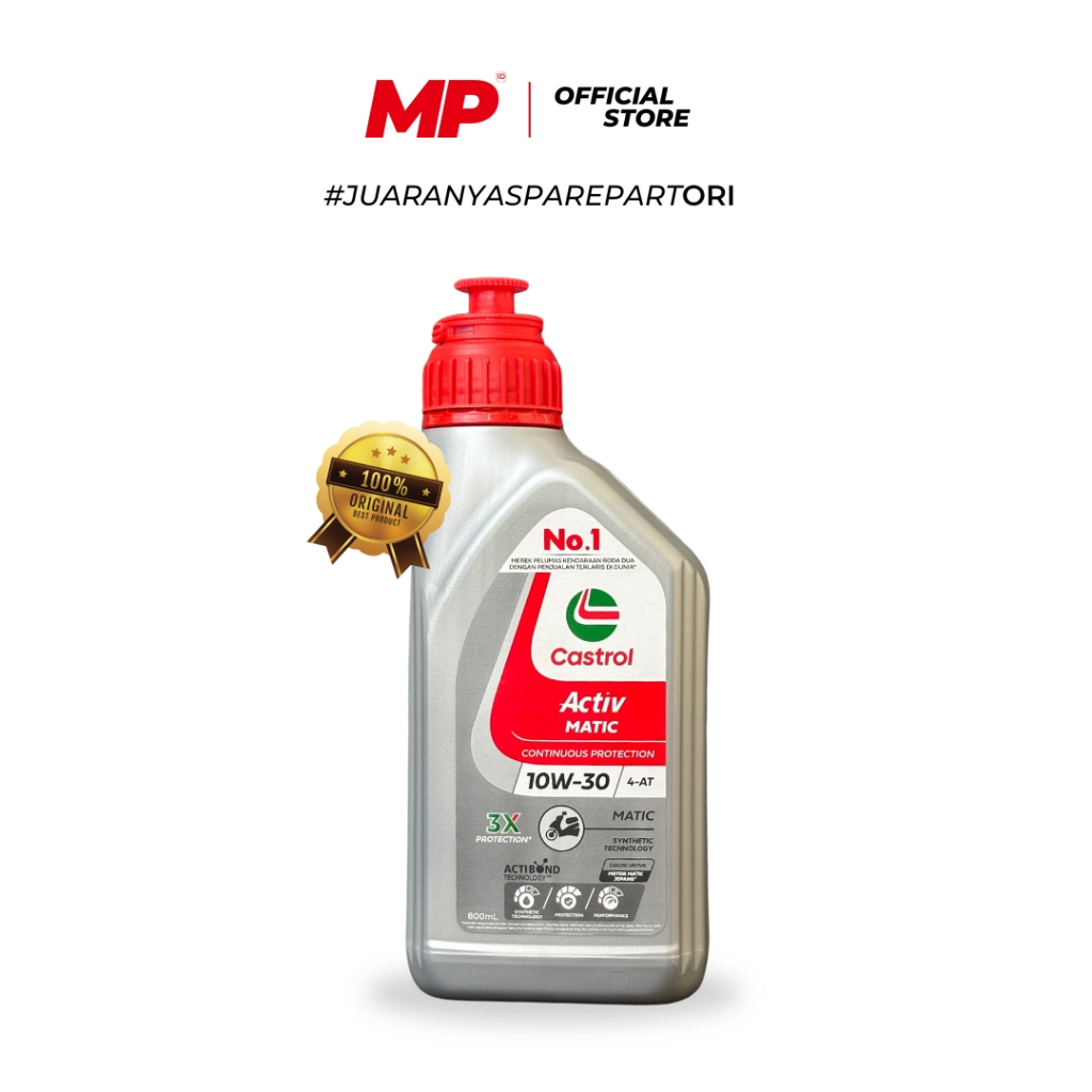 Oli Motor Matik Castrol Activ Matic 10w30 800ml Original | Untuk Matic Honda Yamaha Suzuki