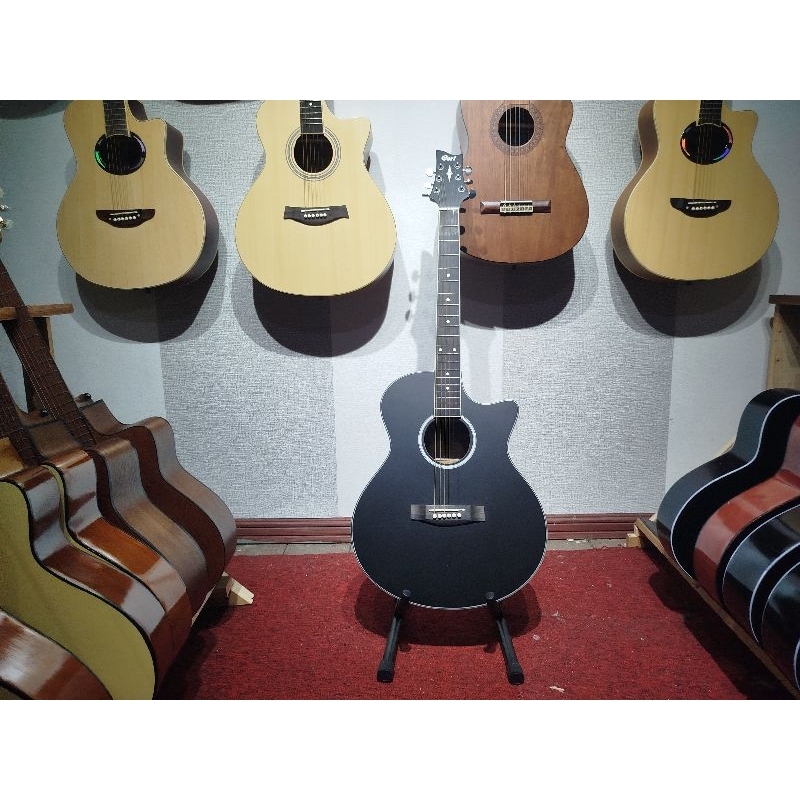 GITAR AKUSTIK ELEKTRIK CORT NDX CUSTOM HITAM