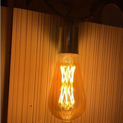 Bohlam led filamen ST 64 16 watt e27 edison oval antique cafe outdoor