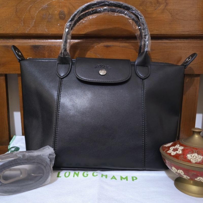 NEW LC CUIR KULAS GLOSSY HITAM BLACK SIZE S