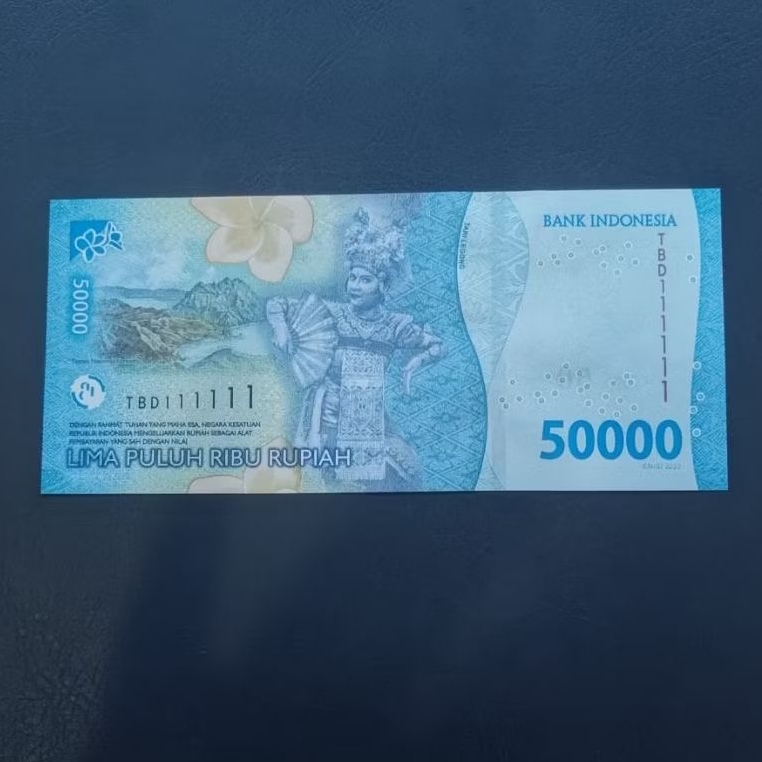 Uang Koleksi 50000 Rupiah Solid 1 Langka