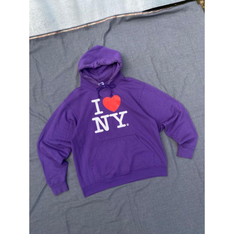Pullover Hoodie Jerzees I Love NY Bekas