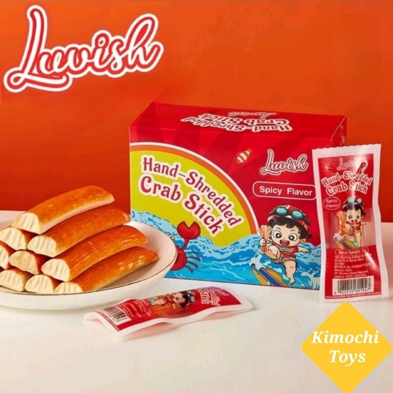 

Snacks CRAB STICK Hand Shredded LUVISH Box Isi 20