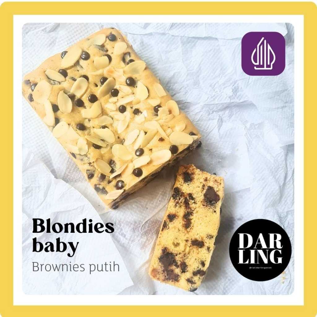 

Blondies Darling Panggang Chococips Almond Kue Premium 10 x 15 cm