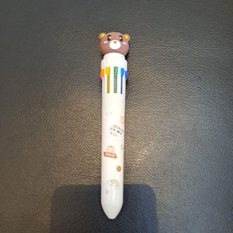 

pulpen warna warni karakter beruang lucu