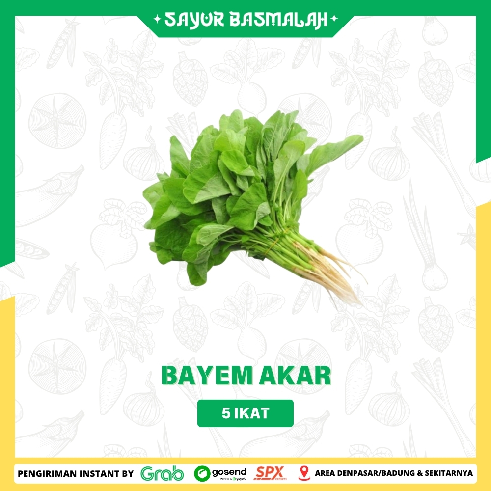 

Sayur Bayam Akar 5 Ikat - Sayur Basmalah