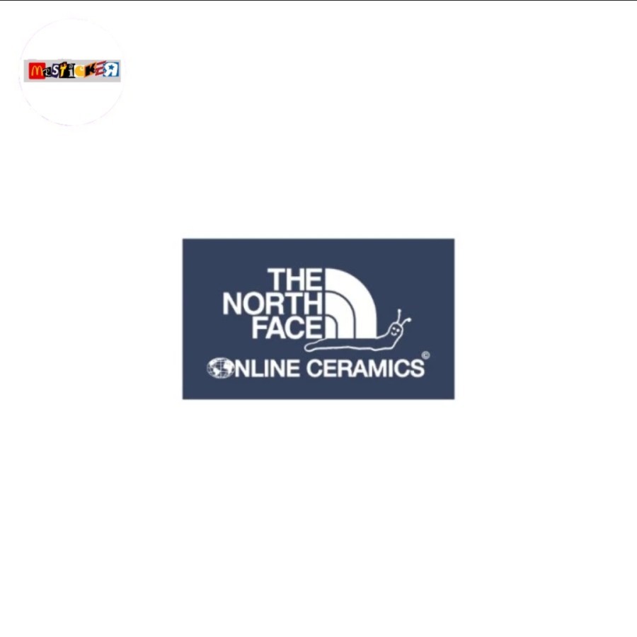 

sticker The North Face x Online Ceramics logo stiker outdoor streetwear TNF