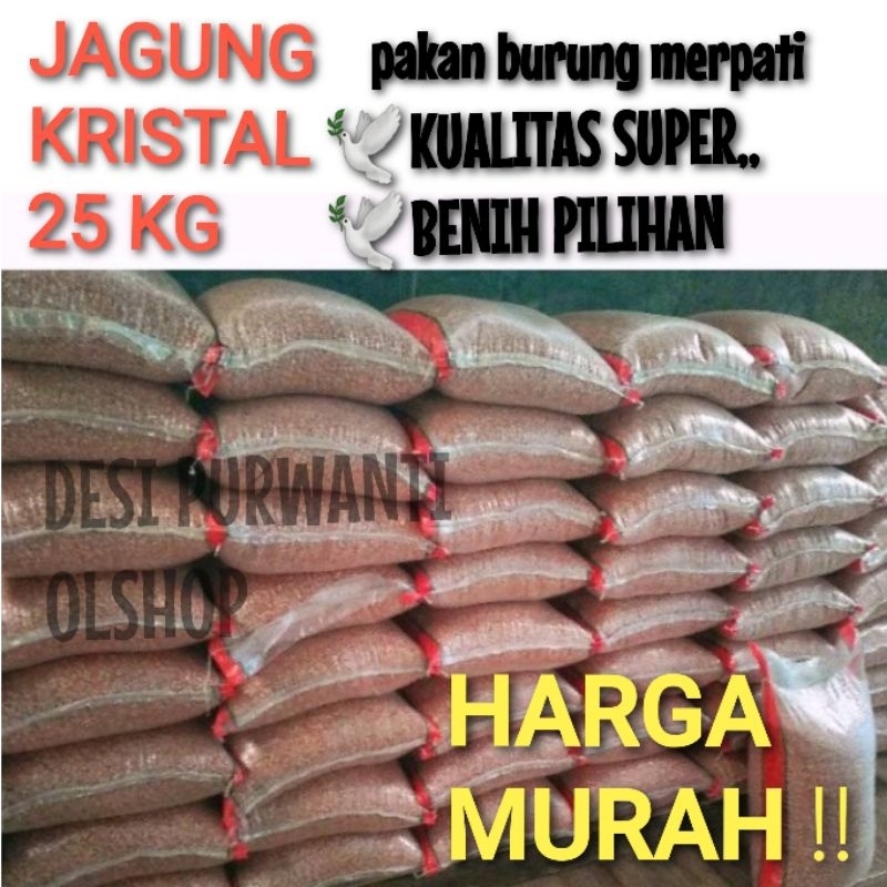 

JAGUNG KRISTAL PAKAN MERPATI 25 KG