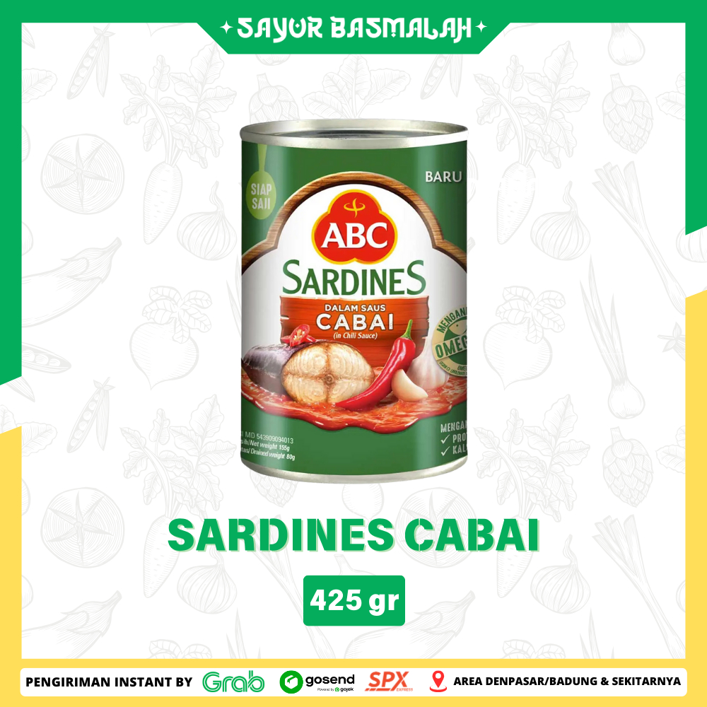 

Sardenes Cabai 425gr - Sayur Basmalah