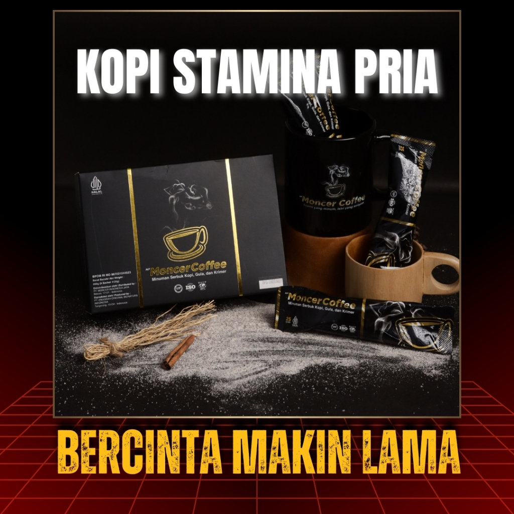 

MONCEER COFFEE ORIGINAL KOPI MOCER HERBAL ALAMI TAHAN SAMPAI PAGI 100% ORIGINAL | BISA COD | HALAL