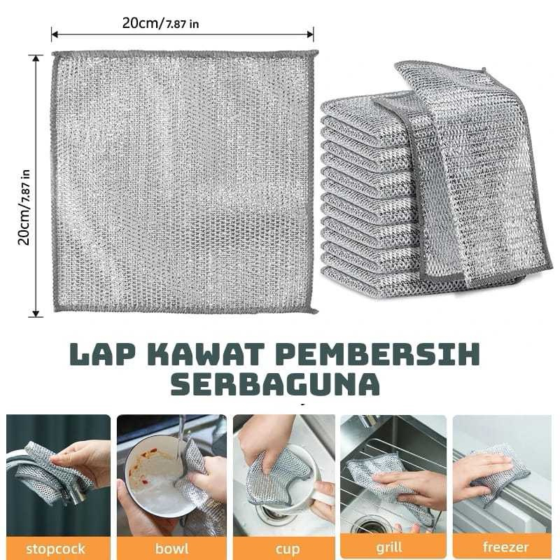 LAP KAWAT PEMBERSIH SERBAGUNA / LAP KAWAT PEMBERSIH PANCI PIRING