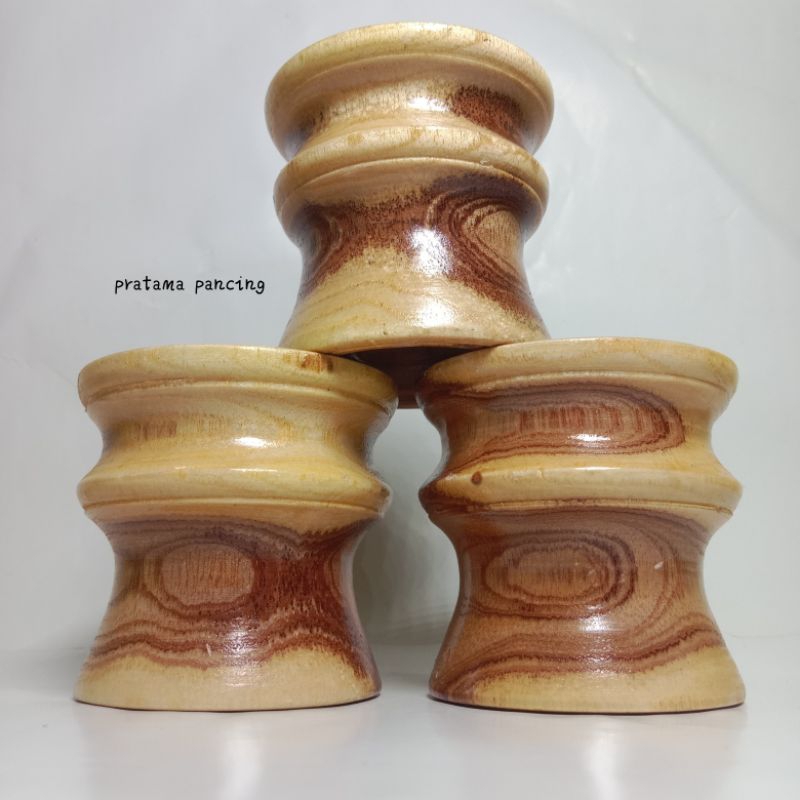 gulungan pancing kayu motif golongan joran timbang