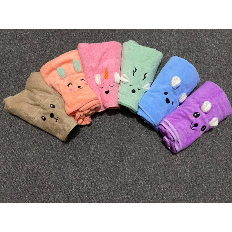 Handuk Bayi Newborn Lembut corak lucu 50x100 cm XINJUYUAN