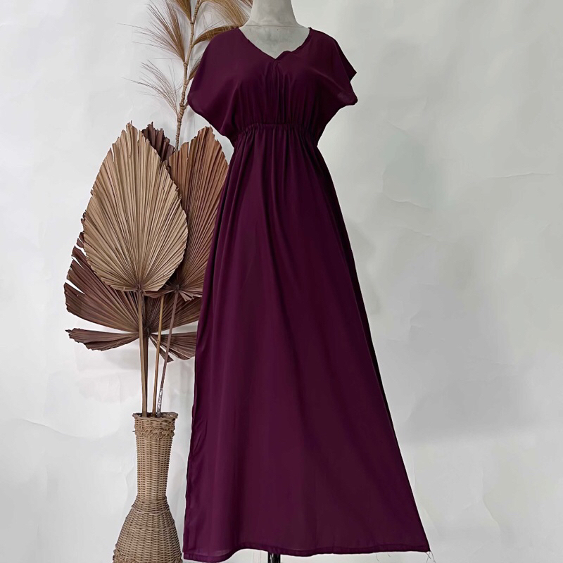 Dress Manohara Polos Panjang Bali