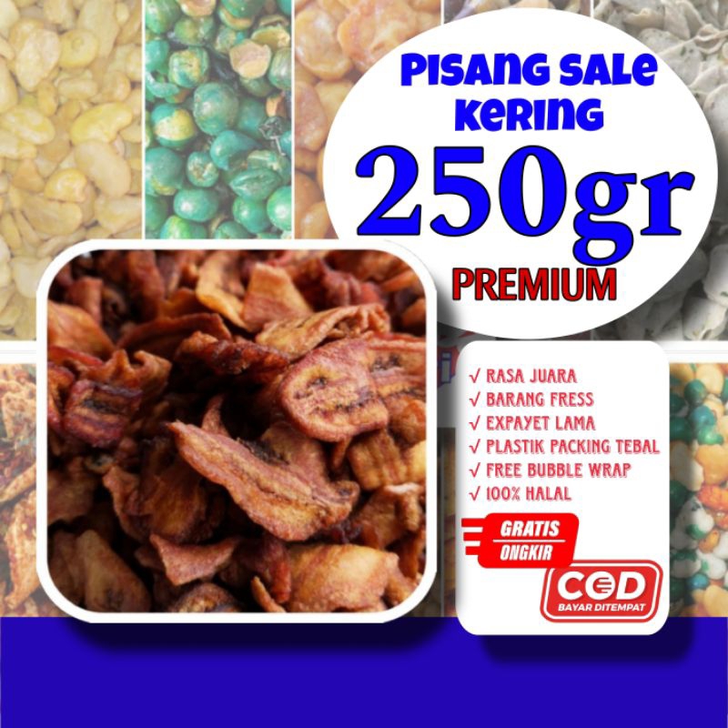 

pisang sale kering manis 250gr / sale pisang manis/ pisang sale