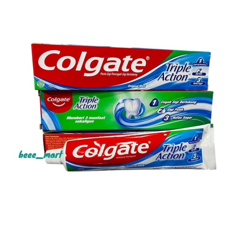 Colgate Triple Action Toothpaste 180g - Pasta Gigi Colgate