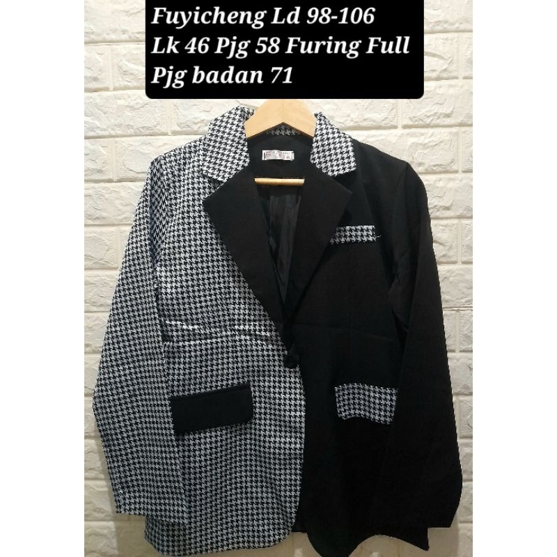 Blazer 2 Tone Wanita