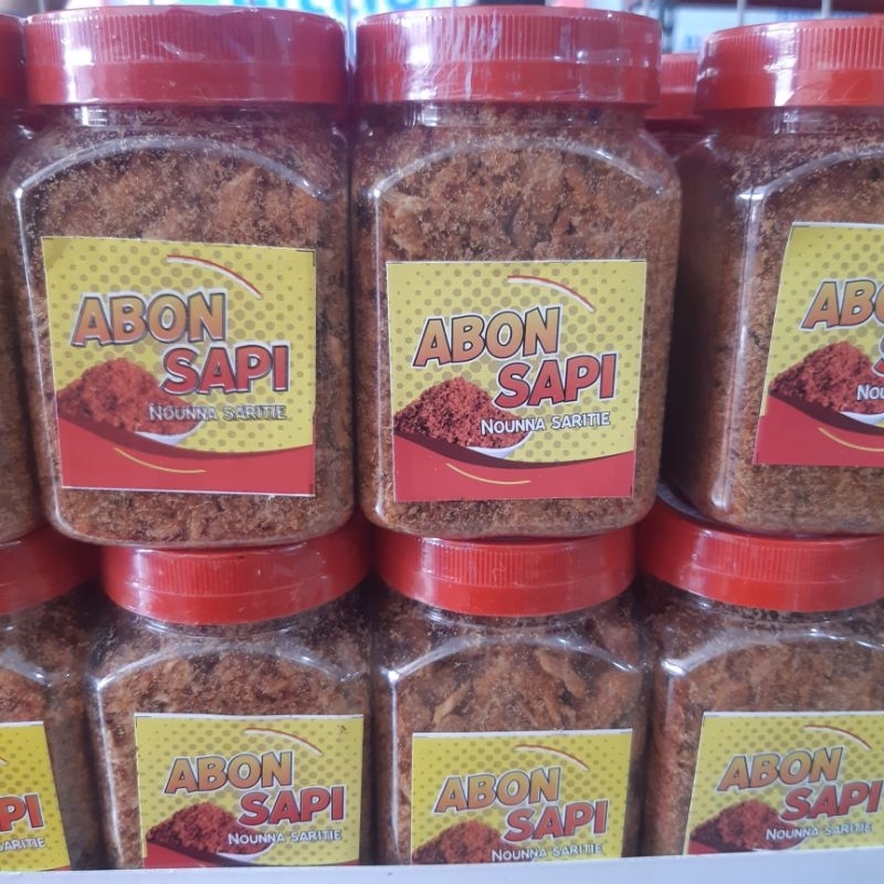 

100% Abon Sapi Nounna Saritie Oleh Oleh Khas Indramayu Jawa Barat