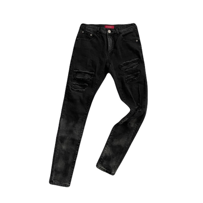 Rucas Caviar Leather Jeans