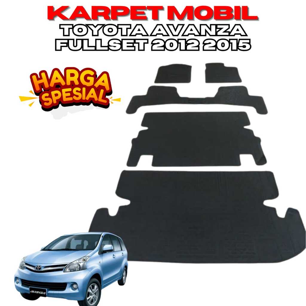 karpet mobil Avanza 2012 2015 full set alas kaki mobil avanza fullset karet matras