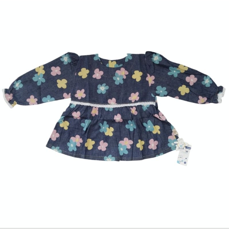 Tunik import  anak perempuan usia 3-4 tahun Baju atasan anak perempuan