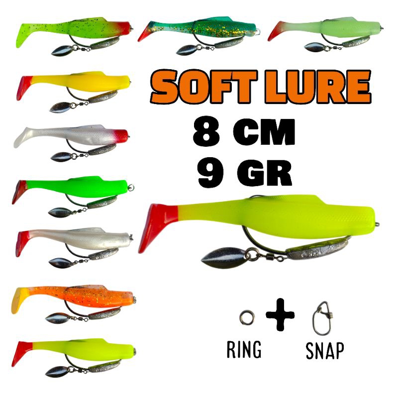 SOFT LURE 8 CM 1pcs