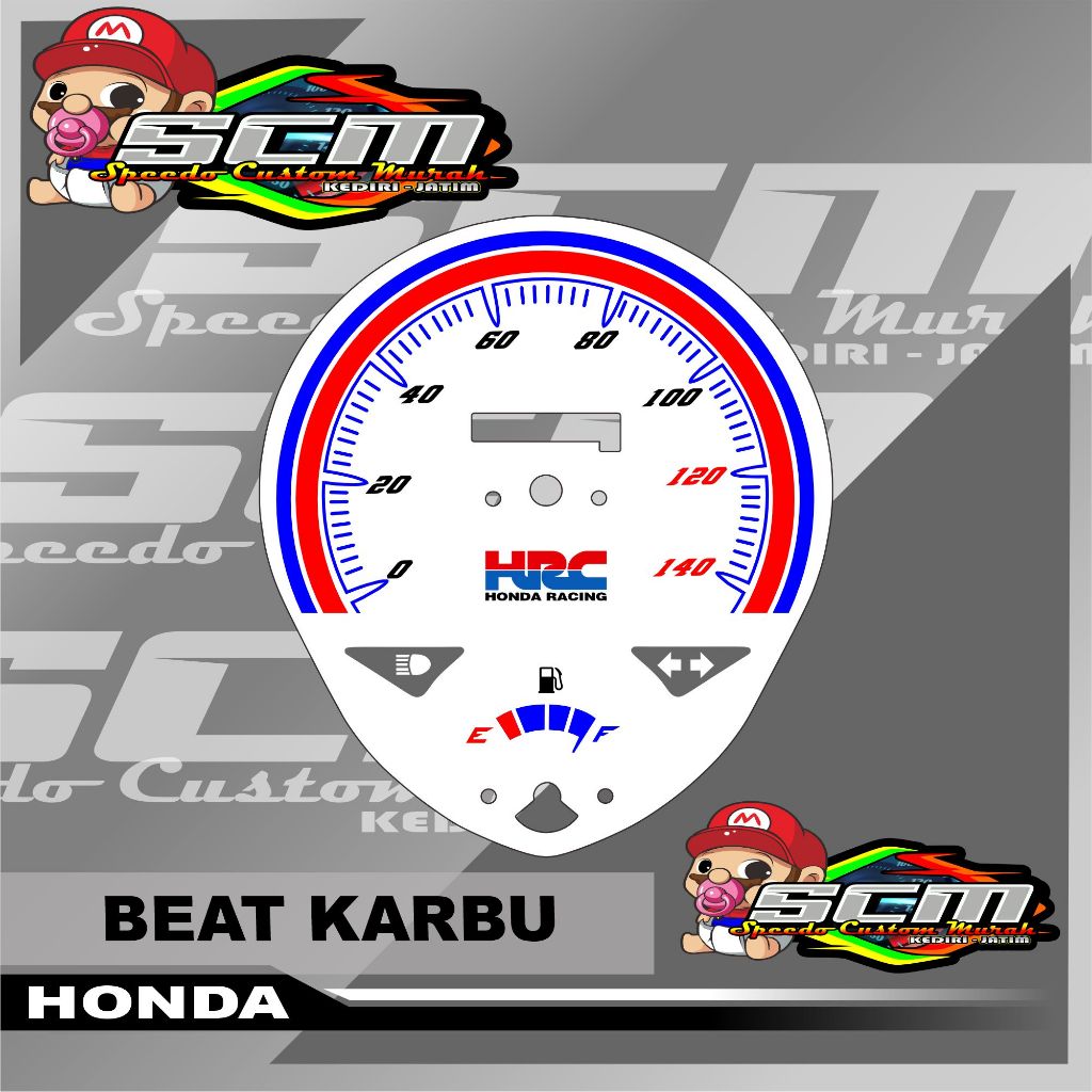 PAPAN SPEEDOMETER CUSTOM HONDA BEAT KARBU