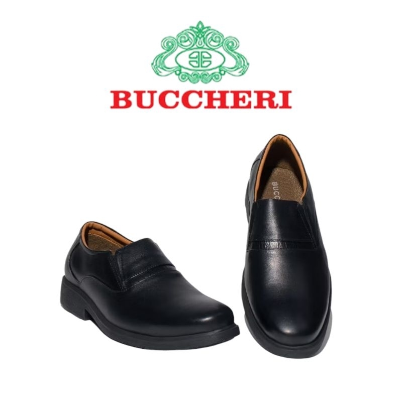 BUCCHERI Sepatu Pria Formal Full Leather-ba3052-black
