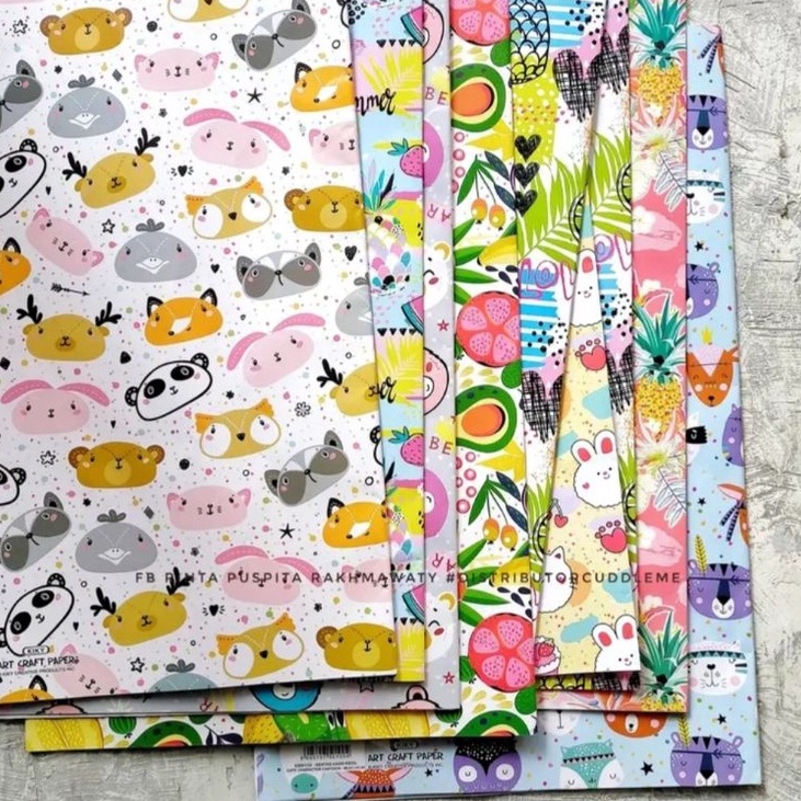 

Update Baru Kertas Kado Merk Kiky Sidu isi 5 lembar 5 Karakter