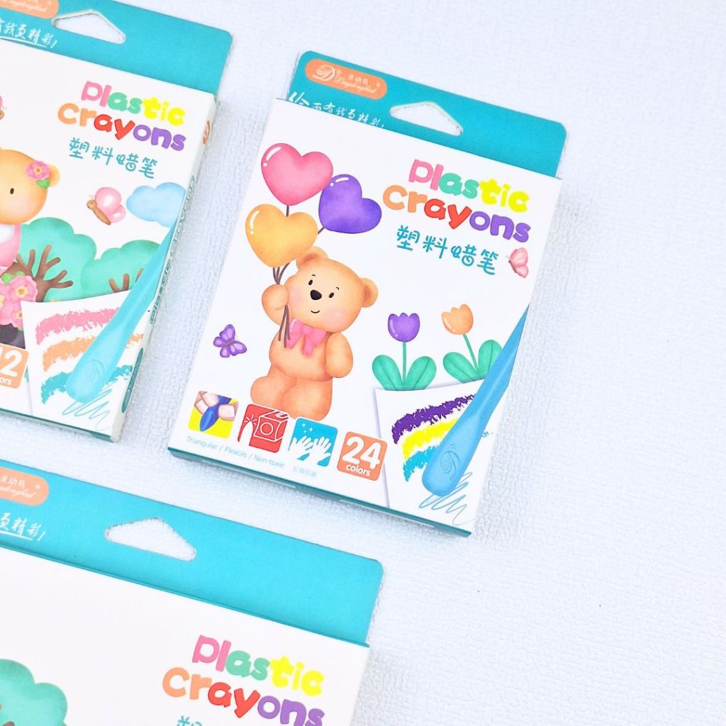 

CRAYLIX PLASTIC CRAYON Set krayon Plastik 12 / 24 / 36 warna ANTI KOTOR ANTI AIR TIDAK BERACUN